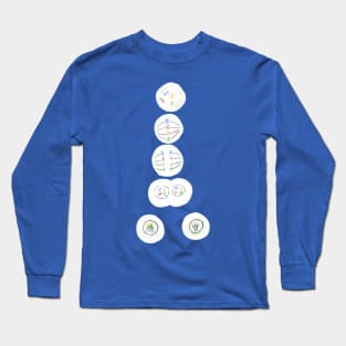 Mitosis Cell Division Biology Science Blue Long Sleeve T-Shirt